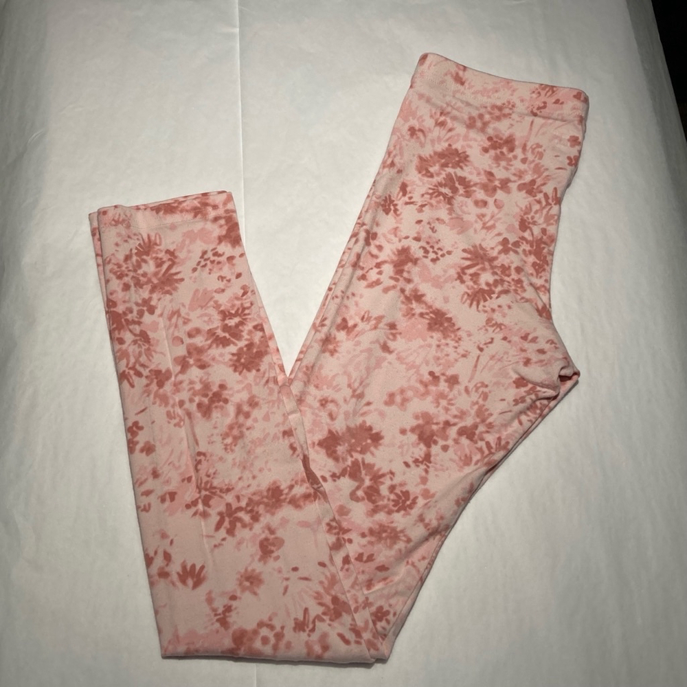 ******Girls Old Navy Leggings XL Pink Floral****** - Picture 1 of 5